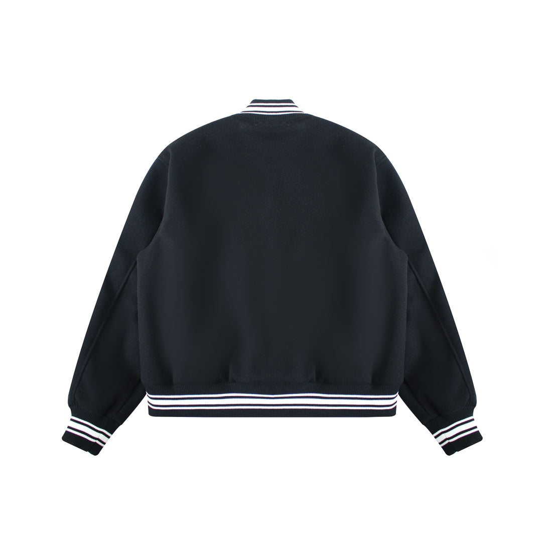 Stussy FW24 Embroidery ArmsVarsity Jacket