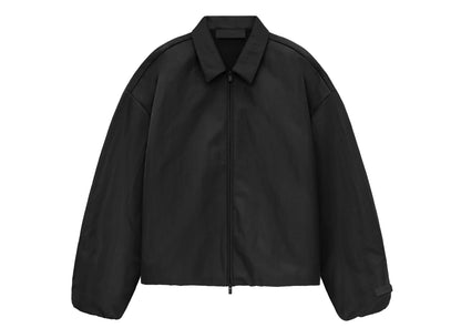 FEAR OF GOD ESSENTIALS 24FW stand collar windbreaker with appliqu茅 letter embroidery.