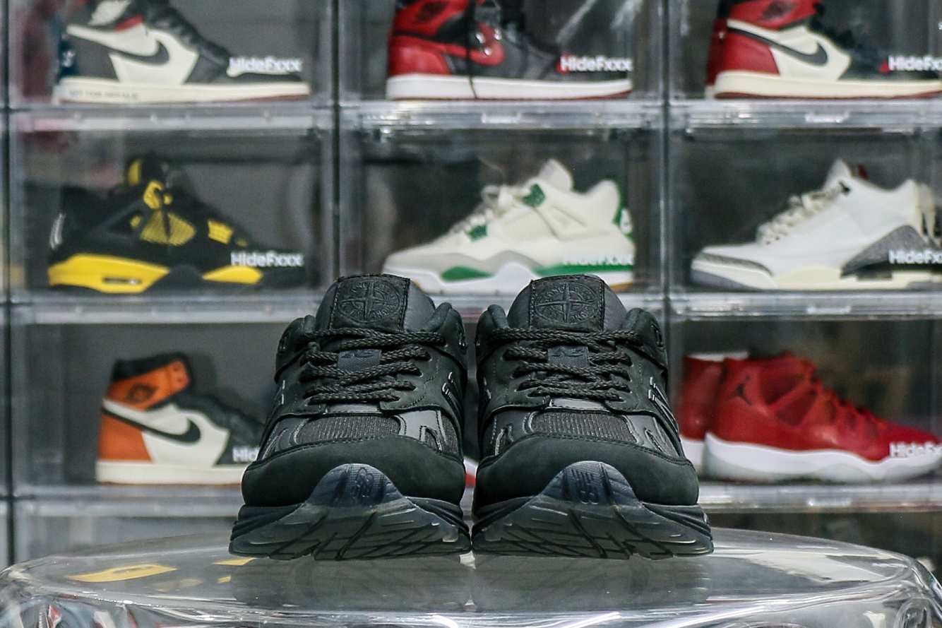 Stone Island x New Balance 991v2 Ghost Pack Black