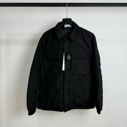 Stone 1sland Single-breasted cotton jacket