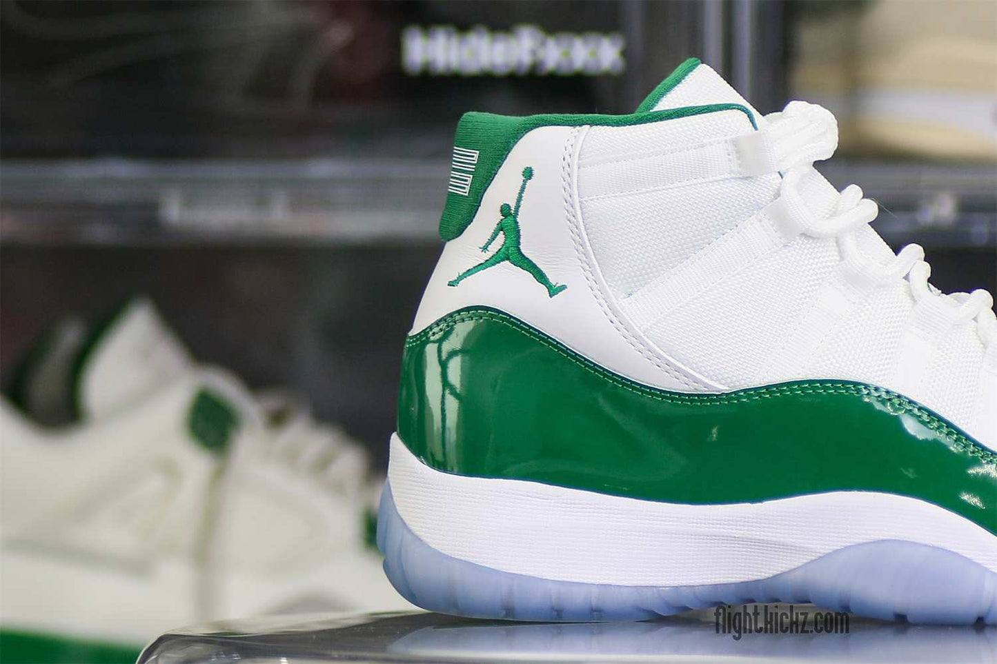 Air Jordan 11 Retro White And Green Oxidized