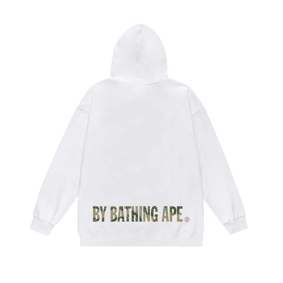 BAPE camo Ape Face logo hoodie