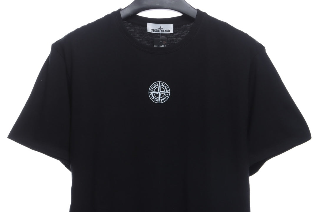 Stone island cross logo printing short sleeves