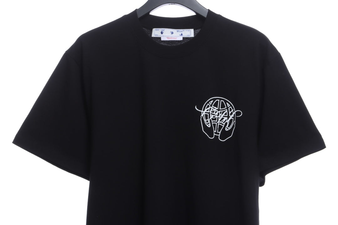 OW palm arrow print short sleeves