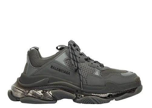 Balenciag* Triple S Sneaker Clear Sole Dark Grey