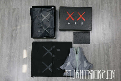 Kaws X Air Jordan 4 Retro Grey 2017 (LN5 A1 Batch)