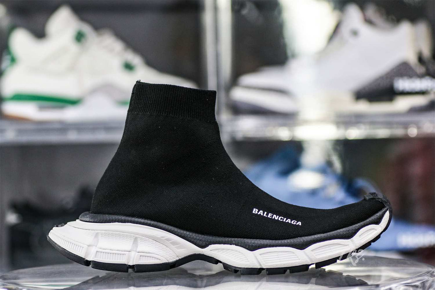 Balenciag* 3XL Sock Sneaker Black White