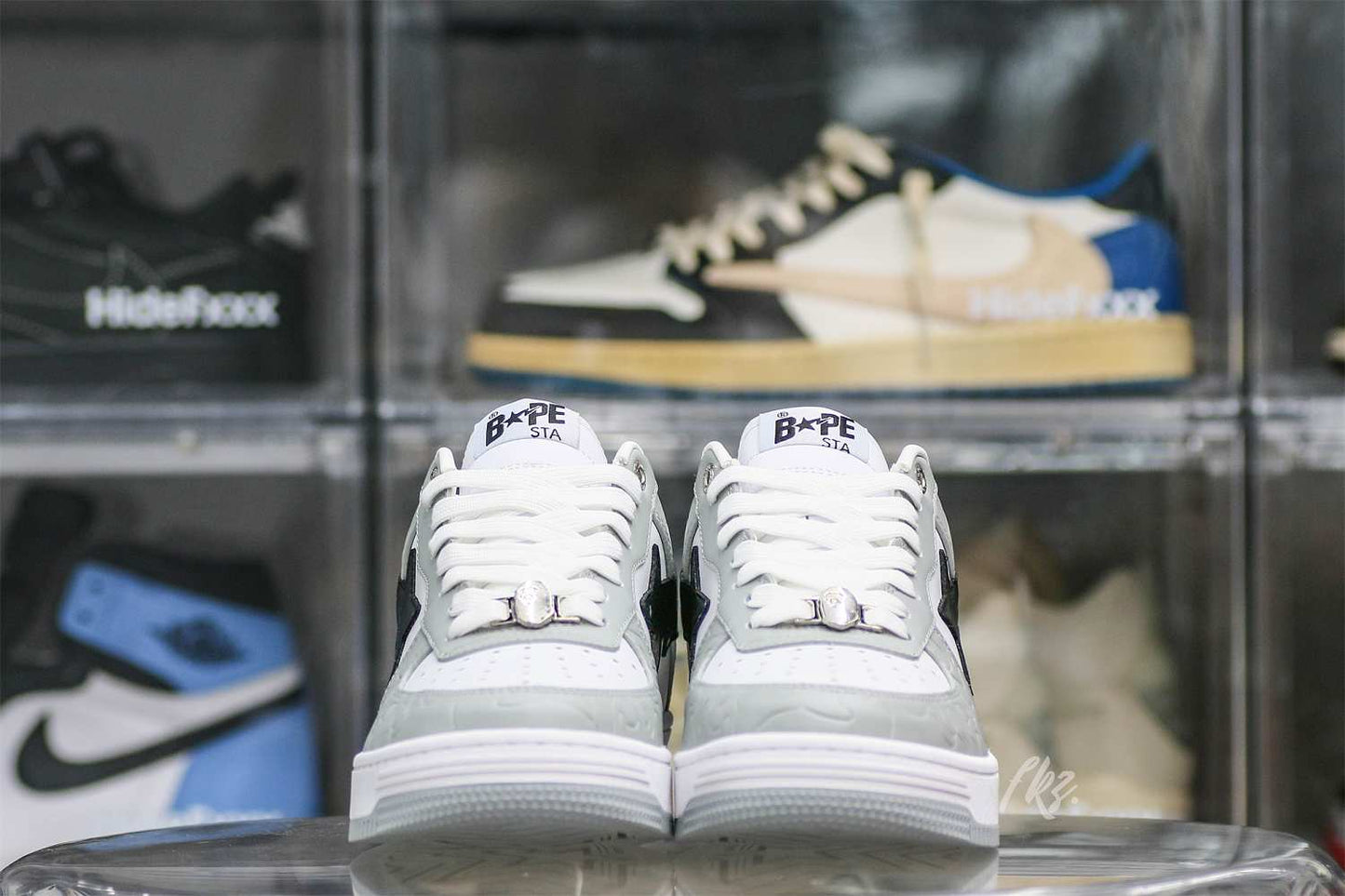 OFF-WHITE A Bathing Ape Bape Sta Low Grey Black