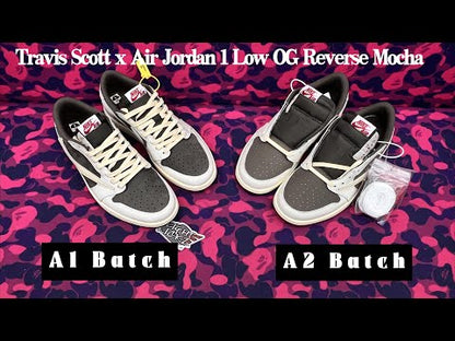 Travis Scott x Air Jordan 1 Low OG Reverse Mocha (LN5 A1 Batch)