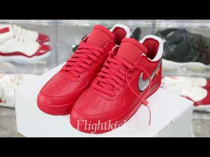 Nike Off-White Air Force 1 AF1 University Red