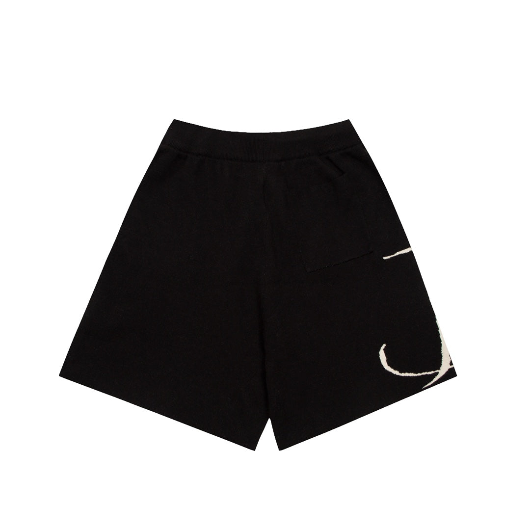 Rhud3 2023ss mens and womens knitted jacquard alphabet shorts