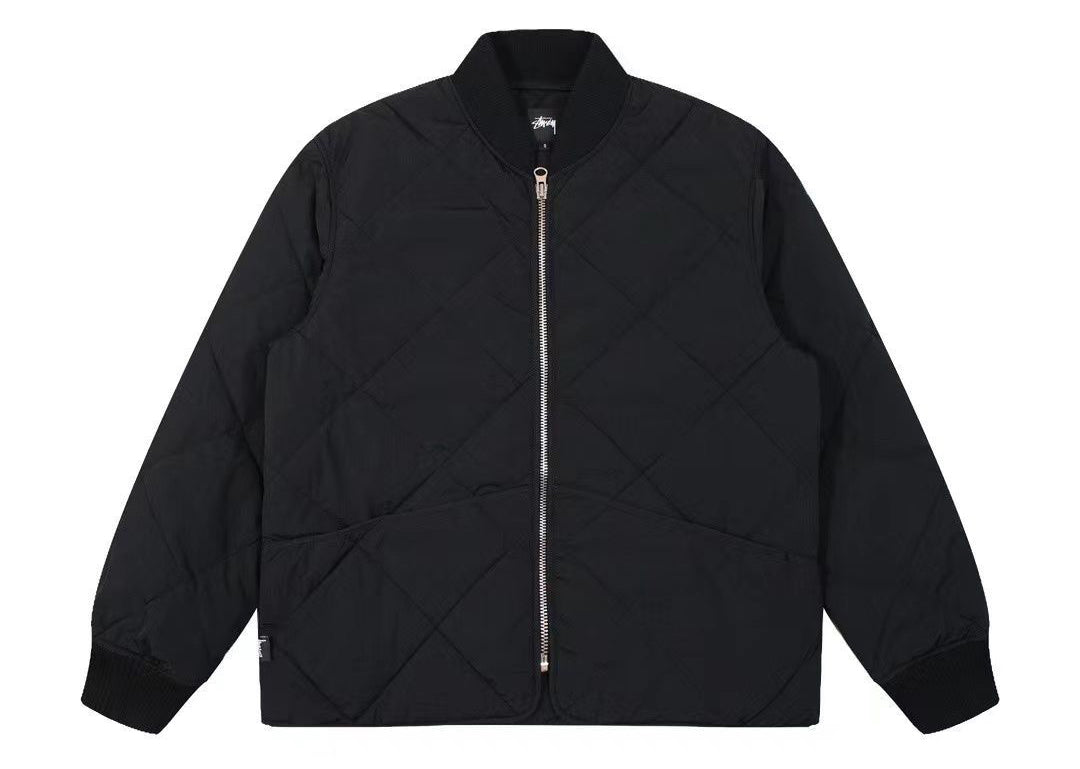 Stussy 8 Ball Olive Quilted Liner Jacket