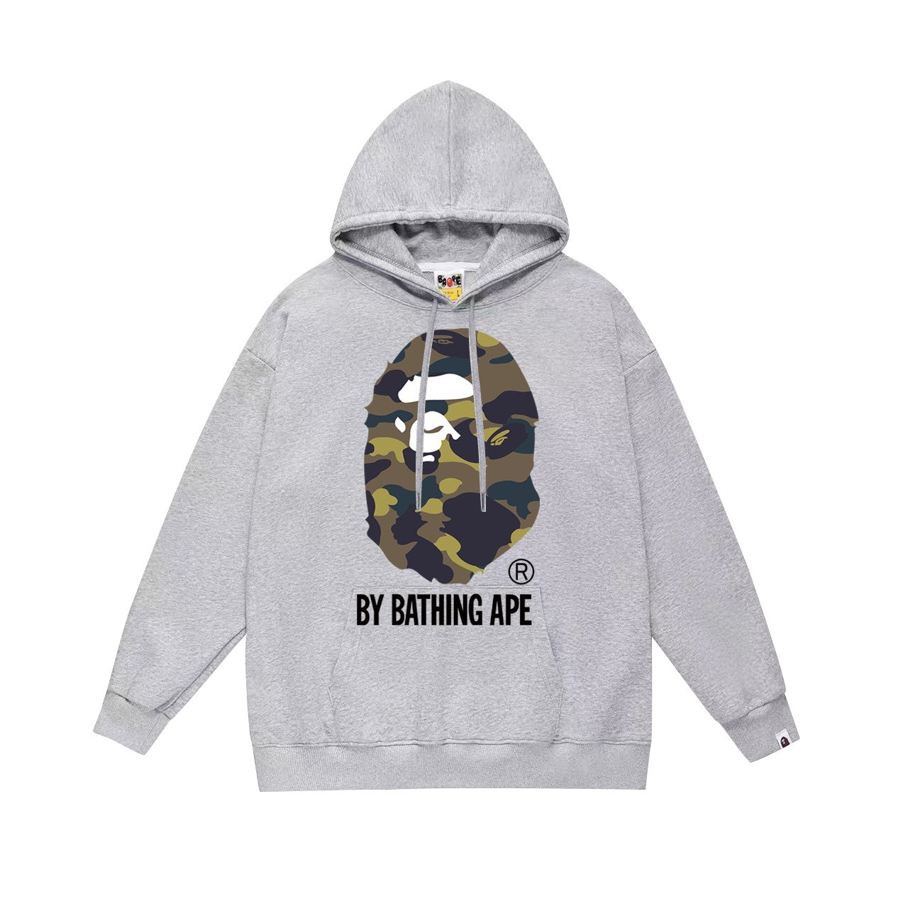 BAPE Ape Head cartoon graphic print hoodie B4K43DJT