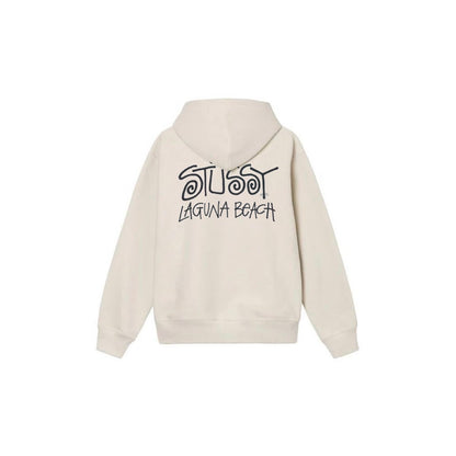 Stu$$y LAGUNA BEACH short-sleeve hoodie with script logo graphic print