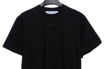 OW overlapping arrowhead pattern printing short sleeves