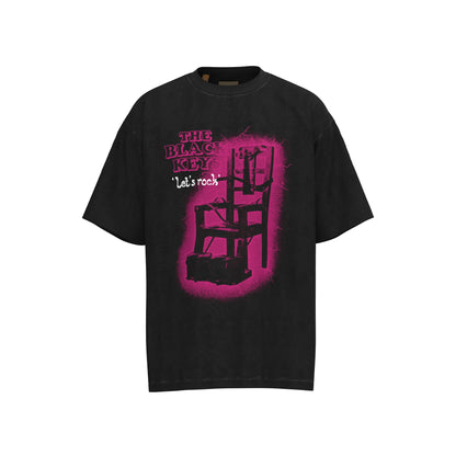 Gallery Dep Dark seat printing and washing to make old short sleeves