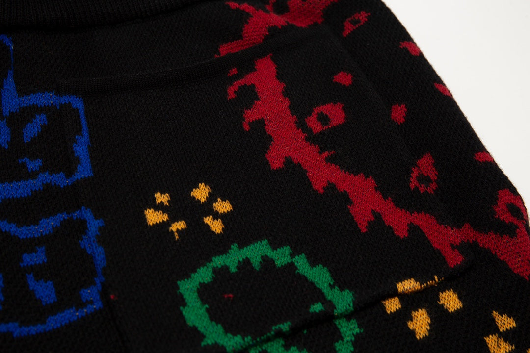 Rhud3 2023ss mens and womens same style cashew flower knitted shorts 94IMUMC5