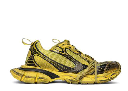 B@lenciag* 3XL Ski Sneaker in Black Yellow