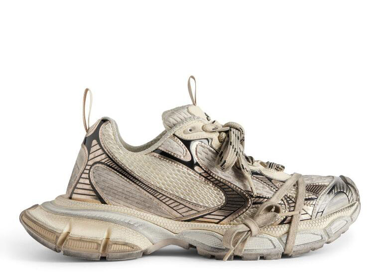 B@lenciag* 3XL Ski Sneaker Black Light Gold