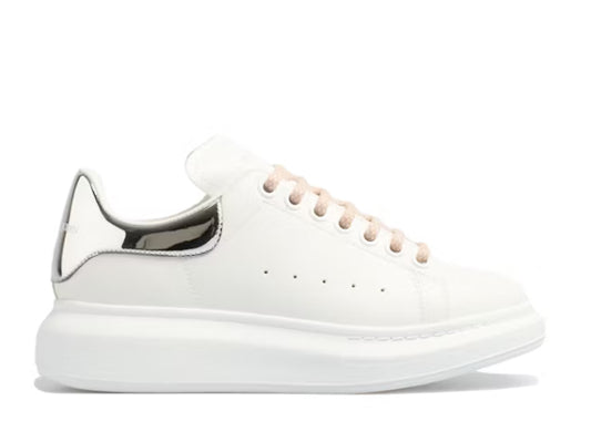 Alexander McQueen Oversized Sneaker White Silver Pink