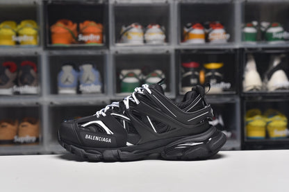 Balenciag* Track Sneaker Black White