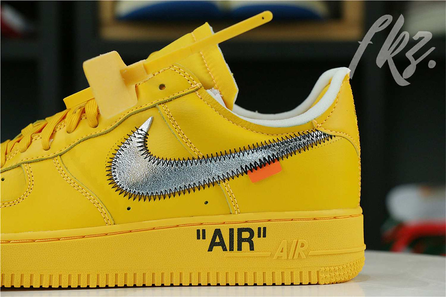 Off White x Air Force 1 University Gold 2021