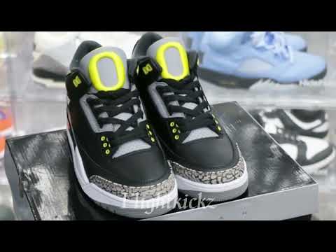 Air Jordan 3 Retro Oregon Ducks Pit Crew Black 2011