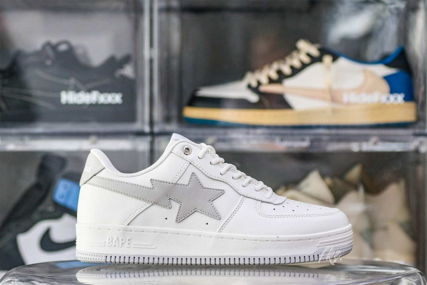 OFF-WHITE JJJJound x Bapesta White Grey