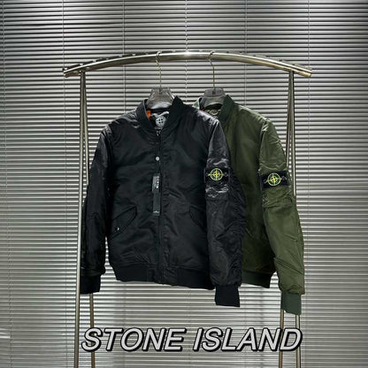 Stone 1sland Medallion Pilot Padded Jacket