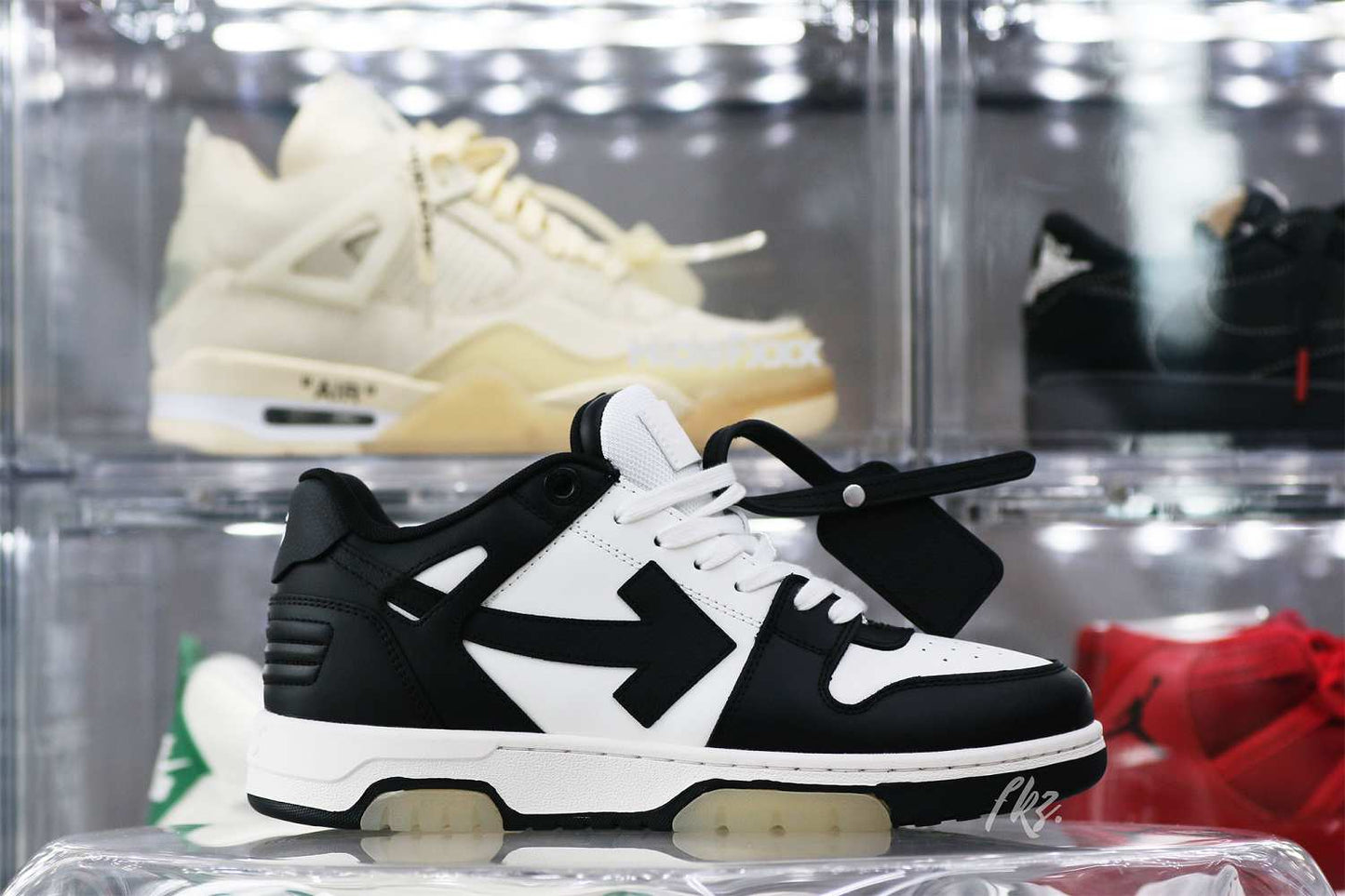 OFF-WHITE Black & White Out Of Office Sneakers