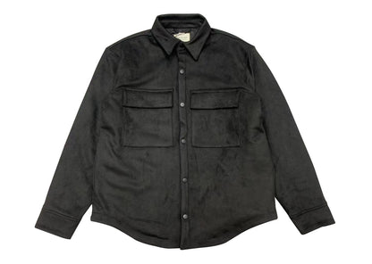 Fear of God F0G Heavyweight and Superb Black Suede Shirt Jacket