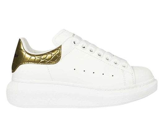 Alexander McQueen Oversized Sneaker Gold Crocodile