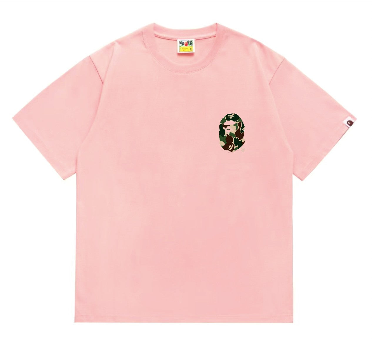 BAPEStuss! Green Color Camo By Bathing Tee