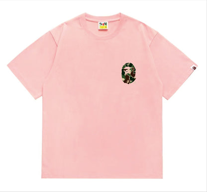 BAPEStuss! Green Color Camo By Bathing Tee