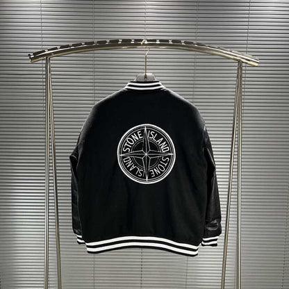 Stone 1Sland stone island splicing baseball tweed jacket