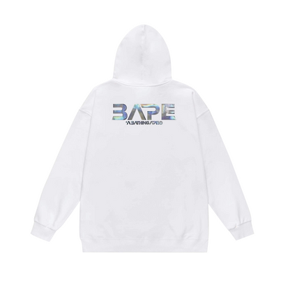 BAPE Mid-Autumn Moon and Autumn Scenery Ape Head UFO holographic logo hoodie