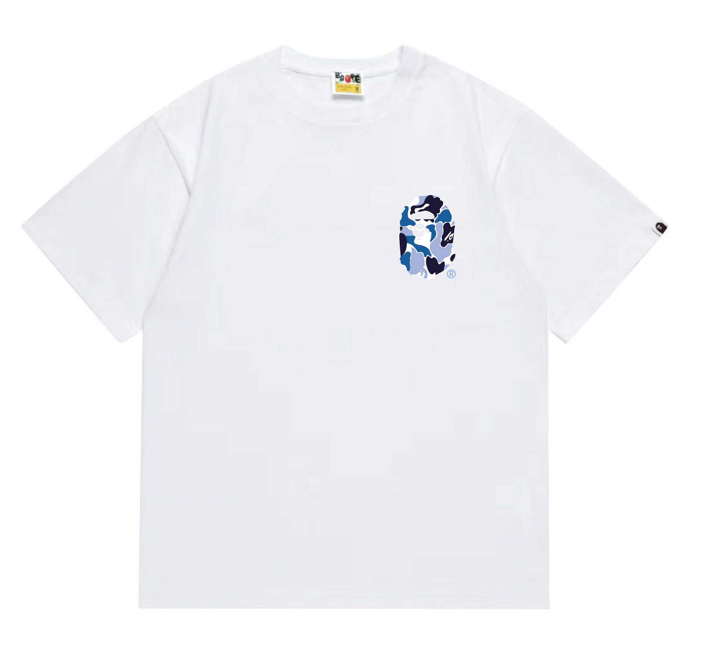 BAPEStuss! Blue Color Camo By Bathing Tee