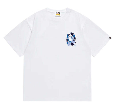 BAPEStuss! Blue Color Camo By Bathing Tee
