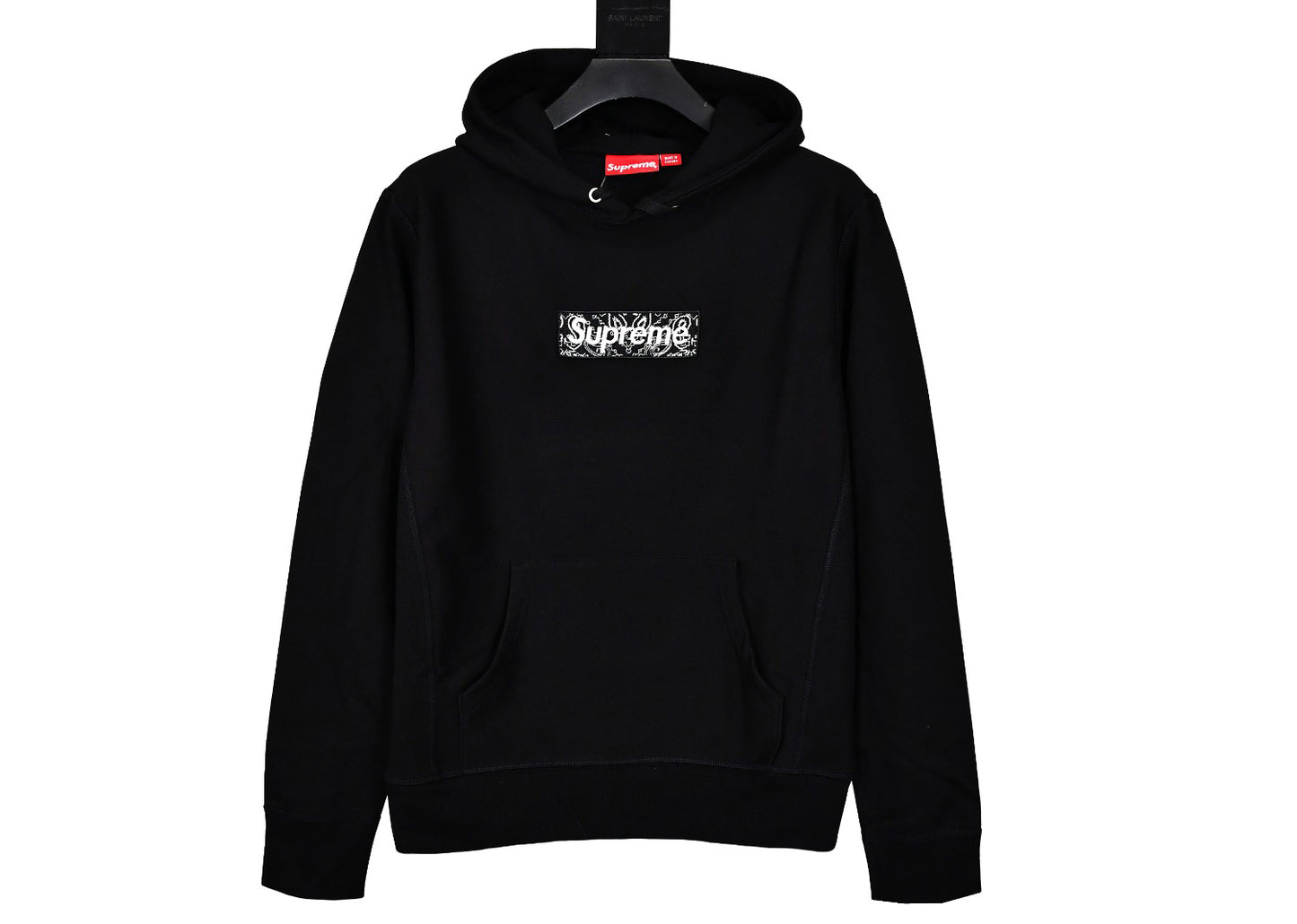 Suprem3 FW19 Week 16 Bandana Box Logo Hooded Sweatshirt