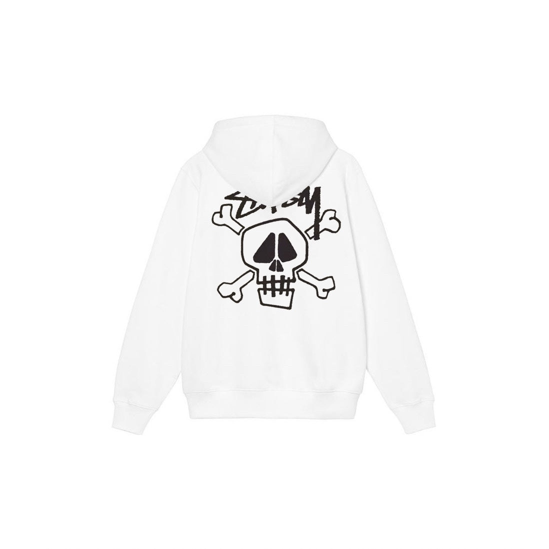 Stu$$y Skull & Bones Tee Pigment Dyed Graphic Printed Hoodie