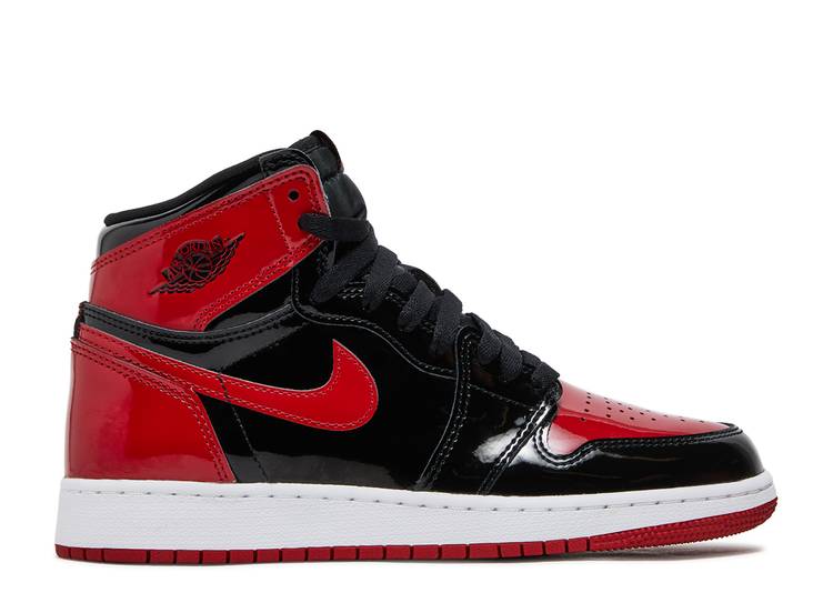 Air Jordan 1 Retro High OG GS Patent Bred (LN5 A1 Batch)