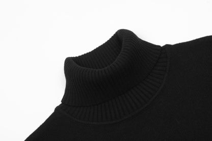 Am1 2024SS classic black jacquard big heart turtleneck sweater MZ5UR429