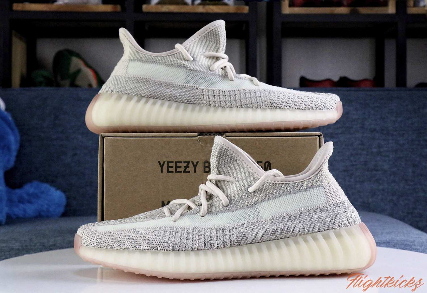 2019 Yeezy 350 V2 Citrin None Reflective閿涘湢n5 A1)