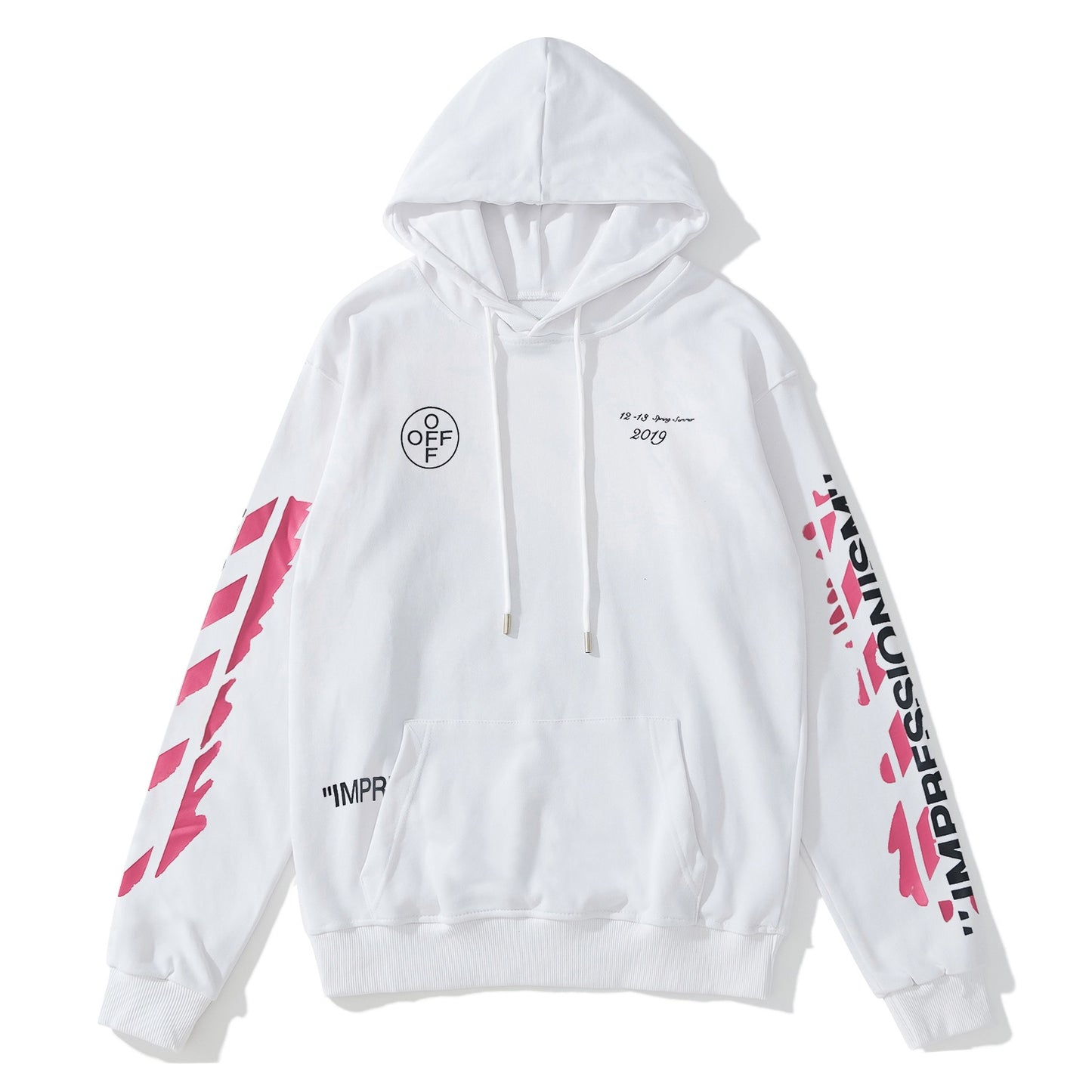 OFF-WHITE Number 99 Paired with Pink Arrow Hoodie