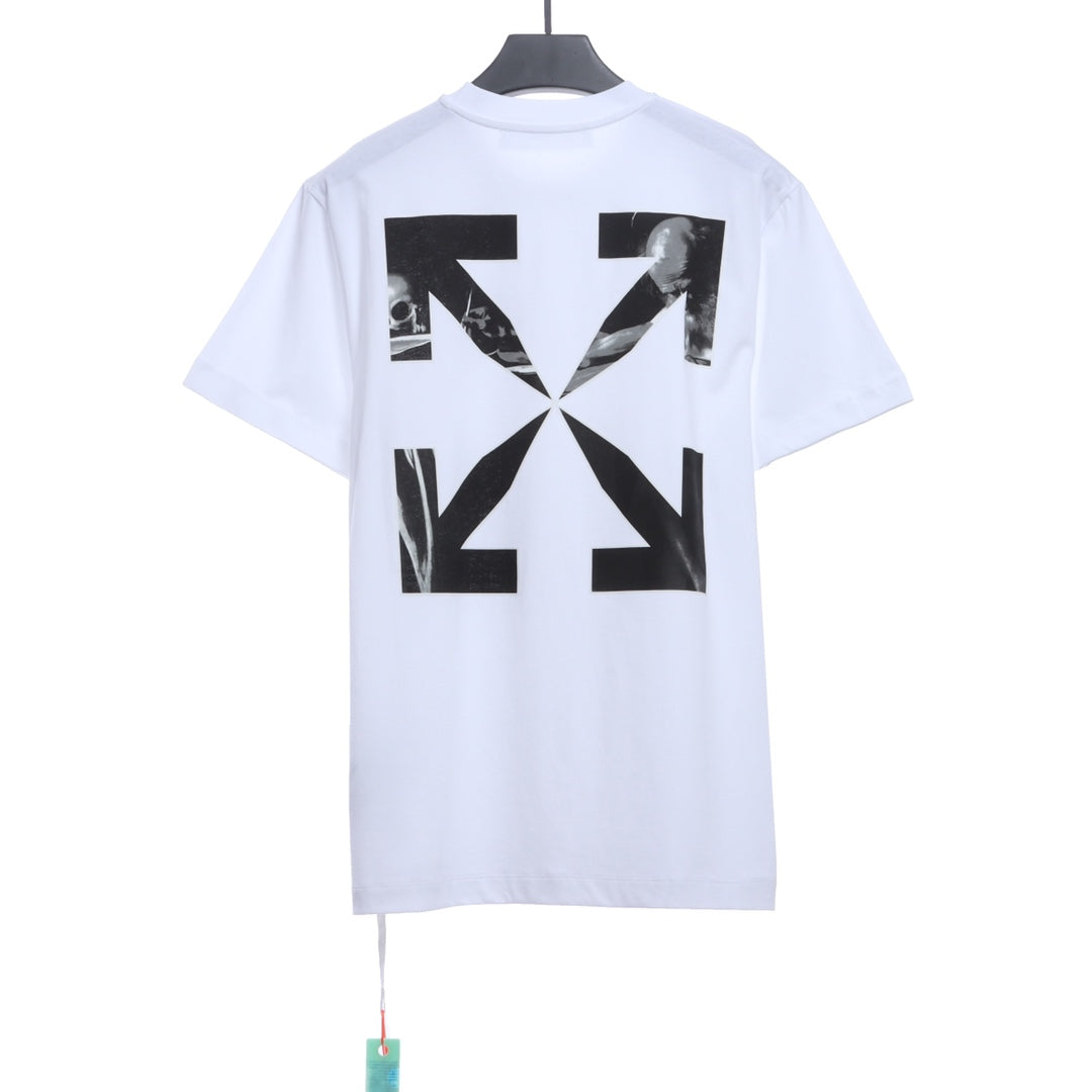 OW Caravaggio black and white religious short sleeves 2QFLYNAO