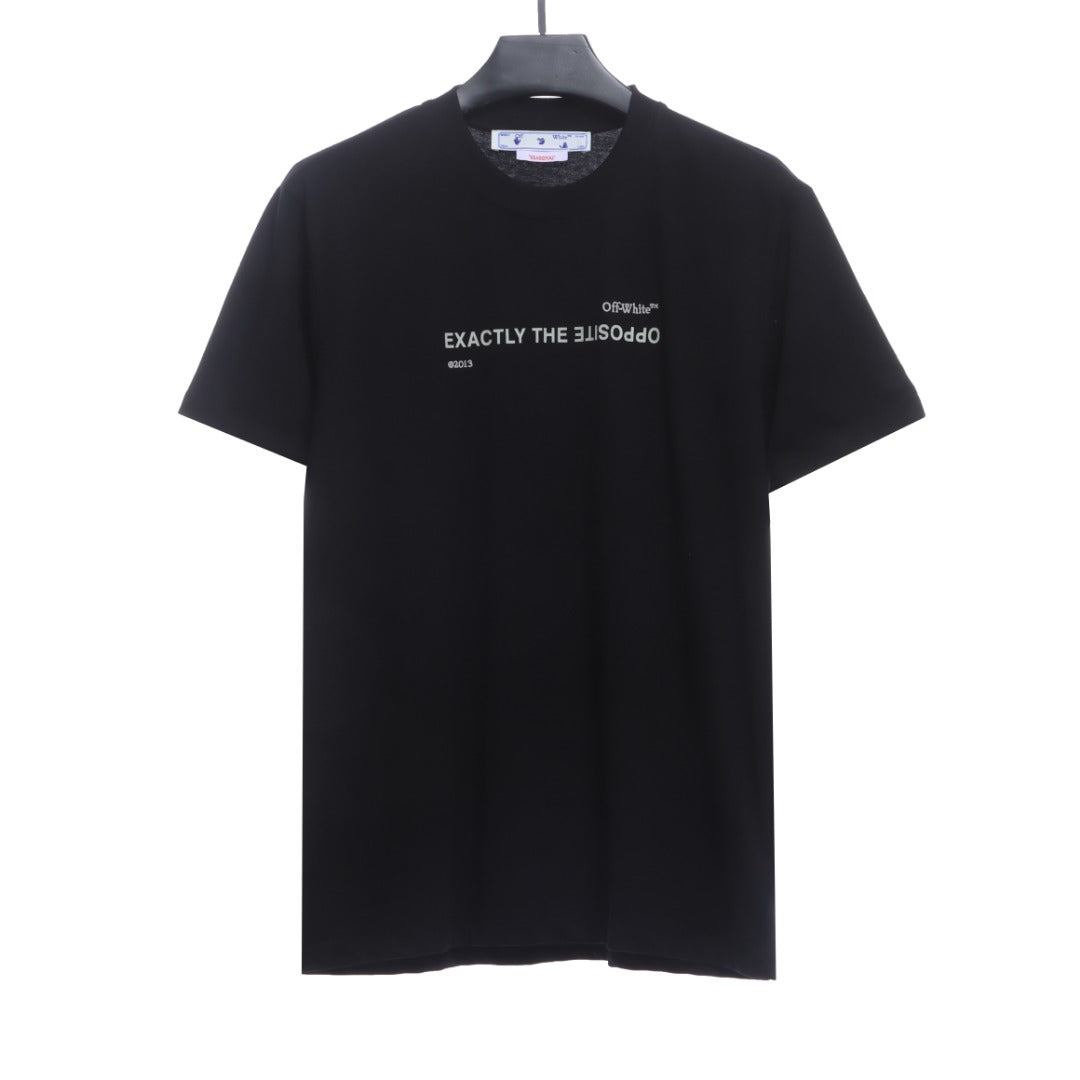 OW reverse letter slogan short sleeves STW1YZ7S