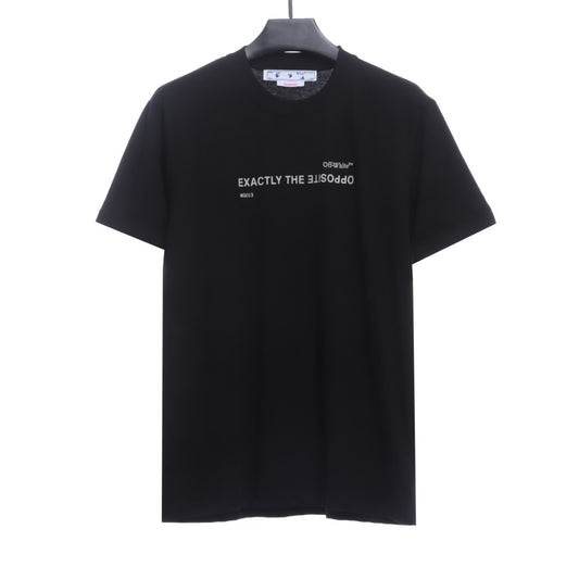 OW reverse letter slogan short sleeves STW1YZ7S