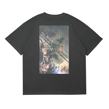 Fog Ess flower short sleeves