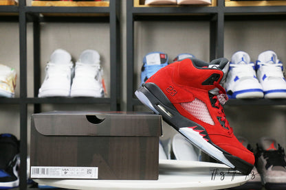 Air Jordan 5 Retro Raging Bull Red Suede