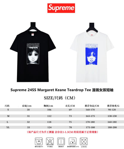 Suprem3 Margaret Keane Teardrop Tee White